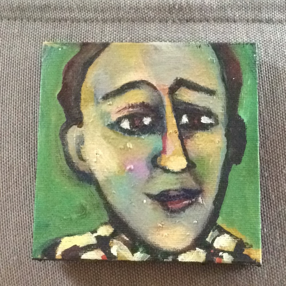 Original miniature portrait  on canvas